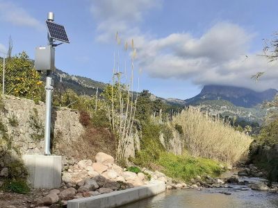 Estación hidrológica instalada en las Islas Baleres